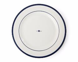 LEXINGTON Assiette plate bleu lot de 4