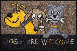 EFIA Salonloewe  TAPIS-PAILLASSON  : DOGS ARE WELCOME
