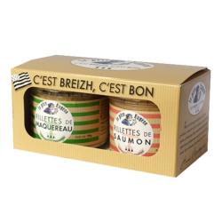 Le père Eugène : Duo RILLETTES de SAUMON et MAQUEREAU