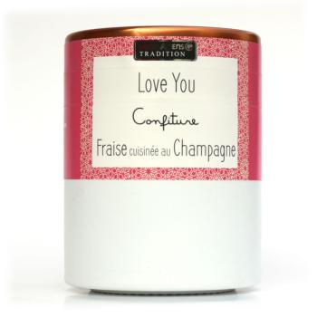 SAVOR & SENS : CONFITURE I LOVE YOU fraise, champagne