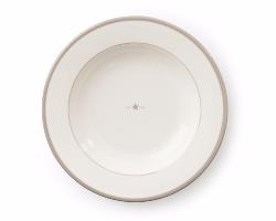 LEXINGTON Assiette à  Soupe beige lot de 4 assiettes