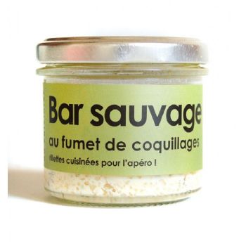 LAtelier du Cuisinier : Rillette de BAR SAUVAGE au fumet de coquillages