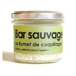 LAtelier du Cuisinier : Rillette de BAR SAUVAGE au fumet de coquillages