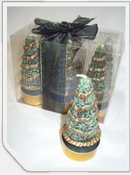 BOITE de 6 BOUGIES "SAPIN"